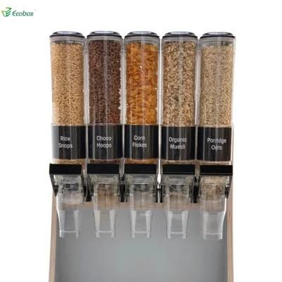 Supermarket Plastic Cereal Dispenser Bulk Beans Nut Food Gravity Bin
