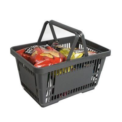 Wholesale New Style Hand Basket Supermarket Plastic Shopping Basket