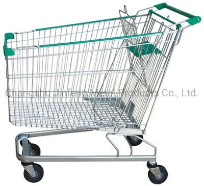 Supermarket Shopping Trolley Carts with Four Wheels Jf-T-009