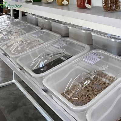 Self Serve Containers Scoops Tongs Bulk Food Bin with White Tub