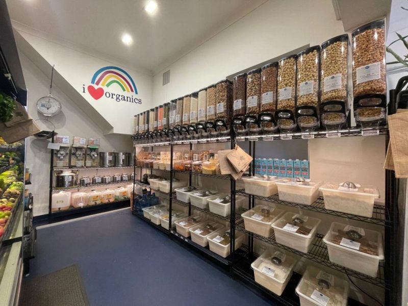 Eco-Friendly Plastic Cereal Dispenser for Supermarket