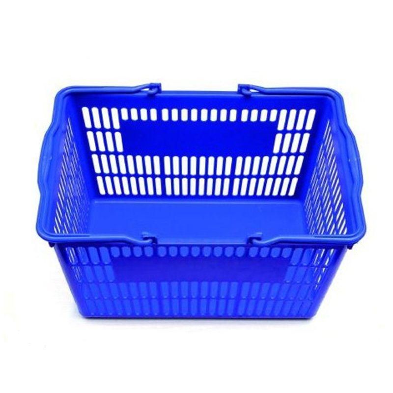 Easy Carry Colorful Plastic Small Shopping Basket with Handle