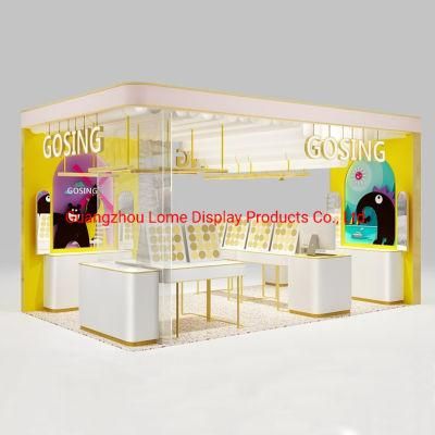 Customized Modern Design Beautiful Shopping Mall Skincare and Cosmetic Kiosk