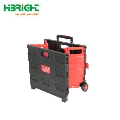 Plastic Collapsible Expanding Transport Folding Grocery Trolley Bag