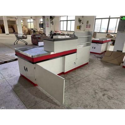 Professional Manufacture Cheap Checkout Counter Steel Cash Counter