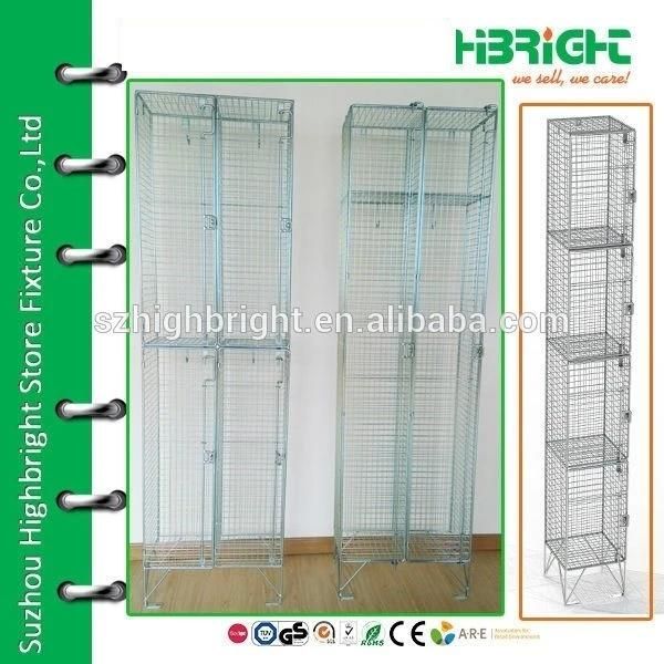 One Door Zincification Cloth Storage Cabinet Metal Locker