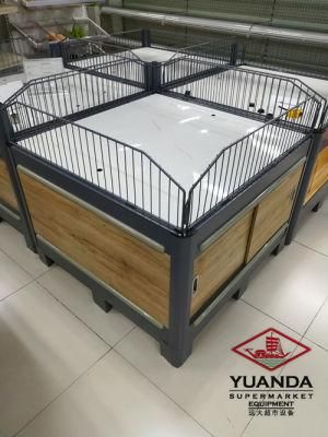 Supermarket Promotion Table with Wooden Door