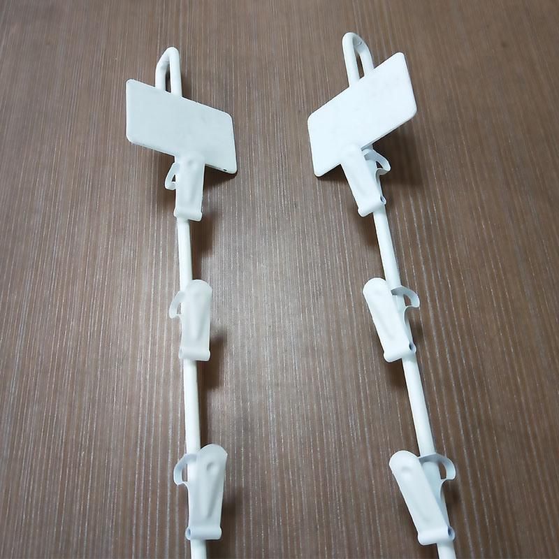 Wholesale Merchandising Shelf Display Metal Clip Strip with Hooks