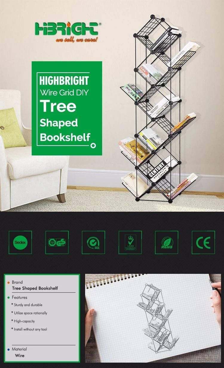 Metal Wire Multifunction Book Shelf