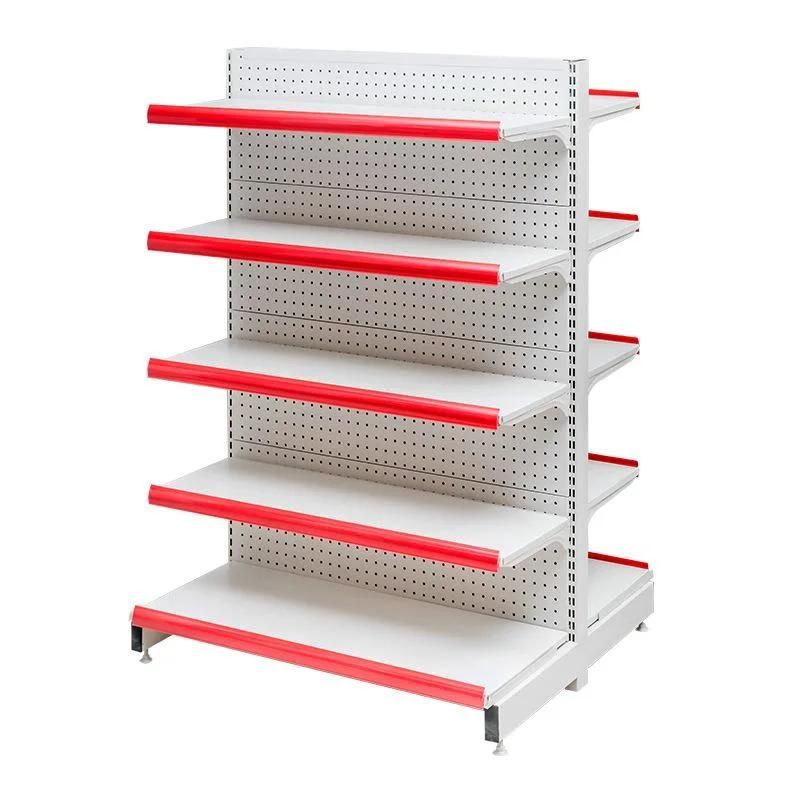 Cold -Rolled Rack Double Sides High Grade Supermarket Display Shelf