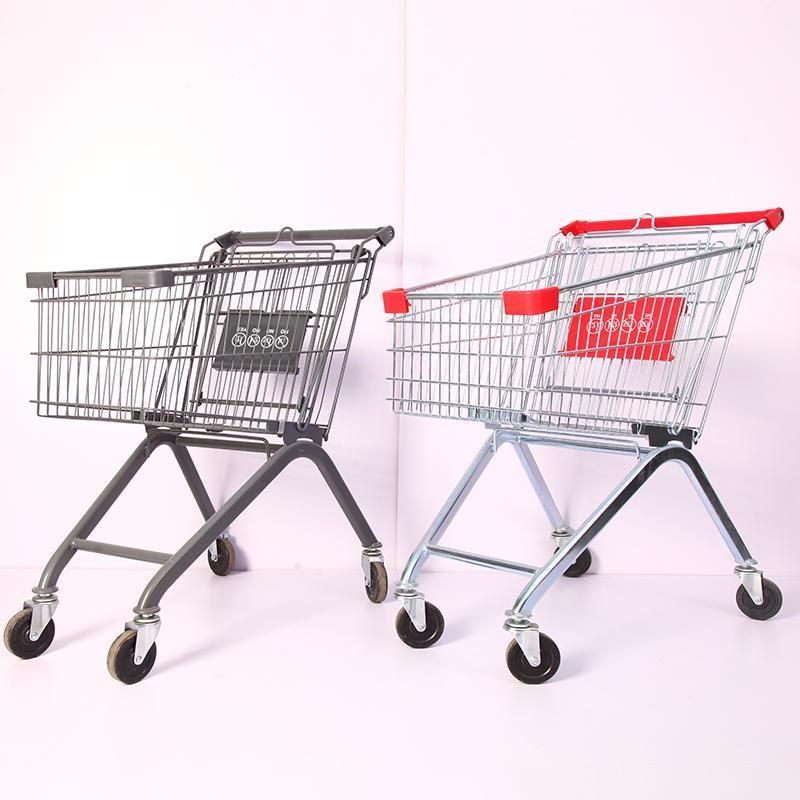 Wholesale Manufacturers Metal Supermarket Trolley Adult Shopping Trolley Cart