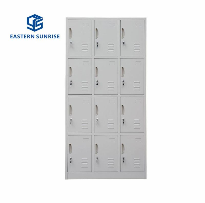 Customized 12 Door Metal Changing Room Locker for Storage