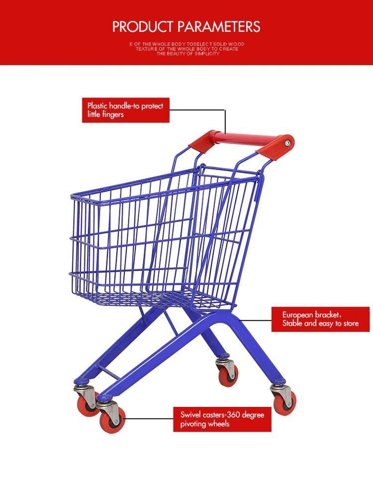 New Arrival Durable Supermarket Shopping Cart for Kids Children