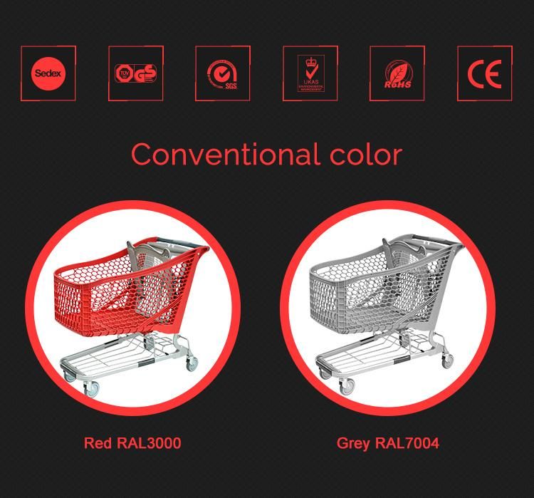 Plastic Shopping Trolley for Supermarket