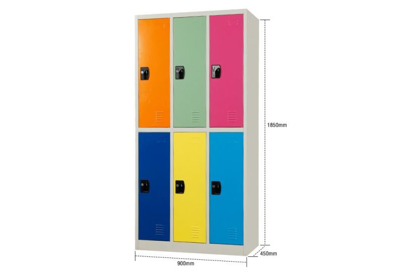 Colorful Steel Sports Locker Metal Changing Room Clothes Cabinet