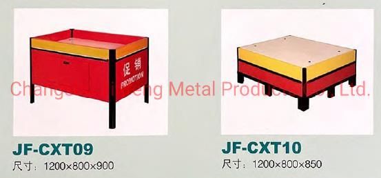 Supermarket Display Table Metal Counter Supermarket Promotion Table