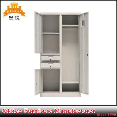 2 Door Hanging Clothes Metal Storage Cabinet Lockers