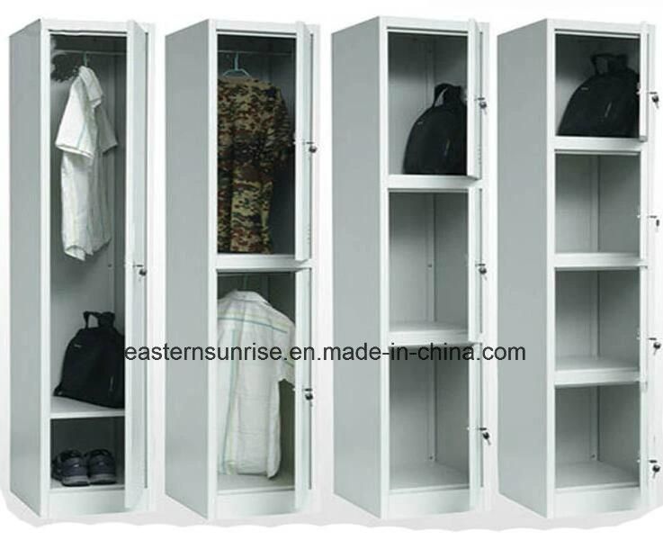 3-Door Metal Locker Steel Wardrobe Gym Locker