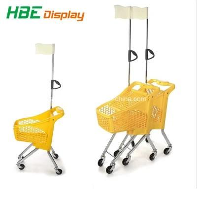 New Type Retail Metal &amp; Plastic Kids Shopping Trolley for Store