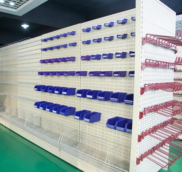 Retail Store Round Basket Wire Center Display Shelf with Wheels
