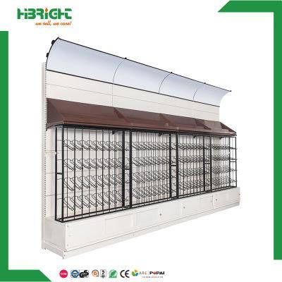 Heavy Duty Metal Double Side Supermarket Gondola Shelf