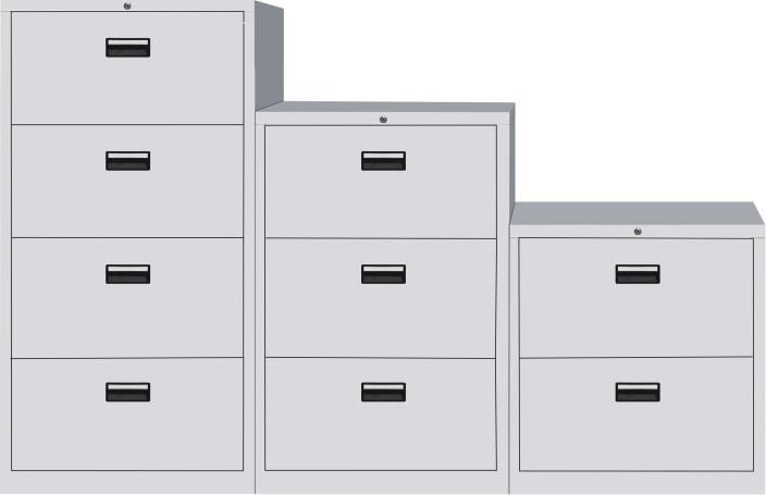 4 Drawer Office Lateral File Cabinet