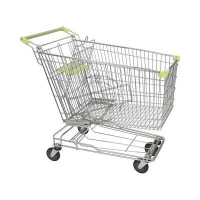 New Type Zinc with Powder Coating Grocery Shopping Cart with Seat