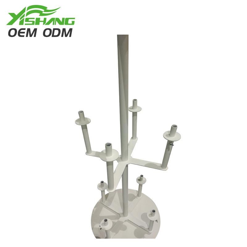 Professional Custom White Removable Metal Wig Display Stand