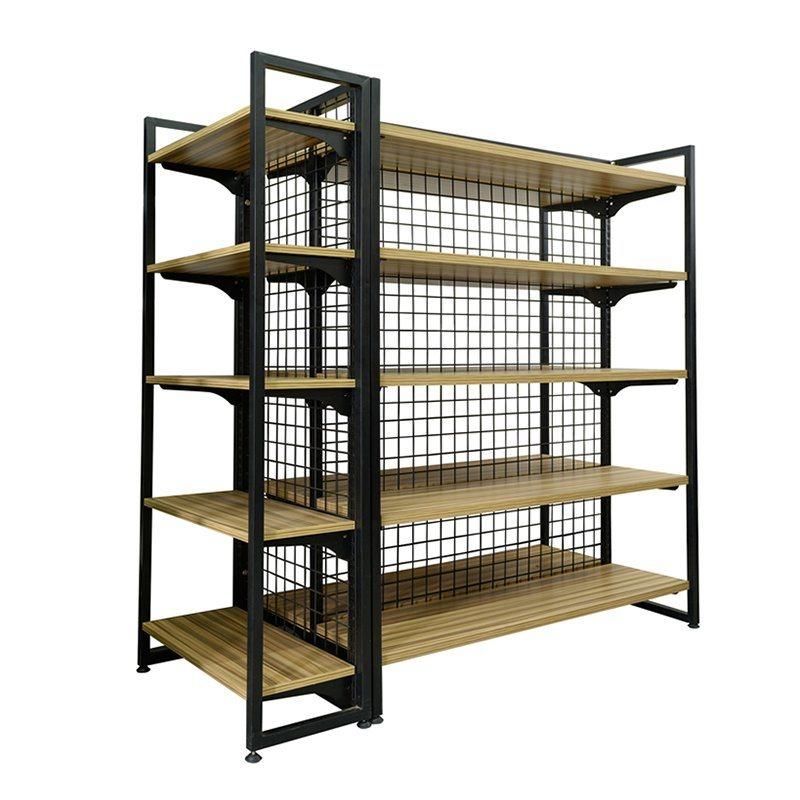 Colorful Exclusive Grocery Gondola Shelves Metal Retail Shelves