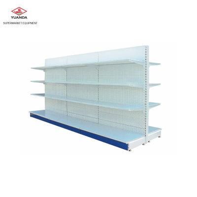 Gondola Steel Perforated Panel Supermarket Shelf Used for Market