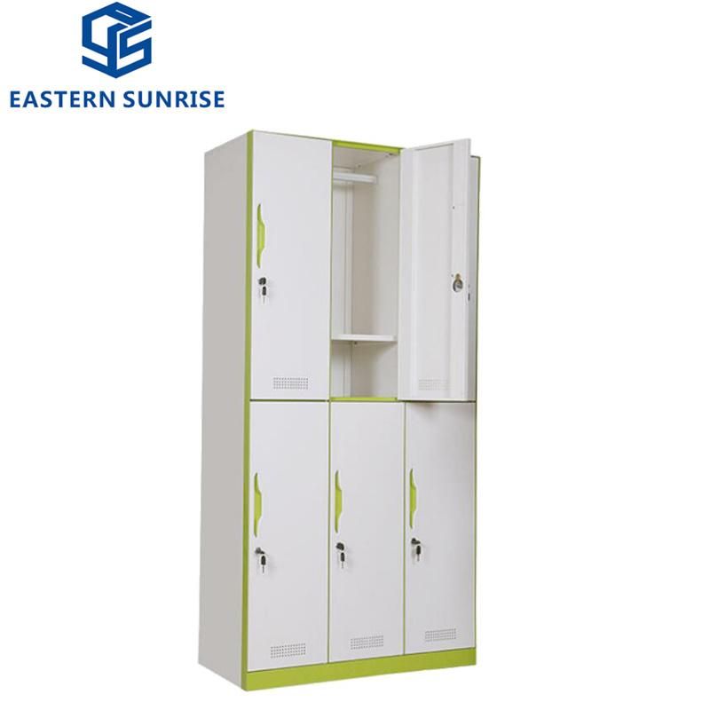 6 Door Fashionable Locker for Luggage Storage