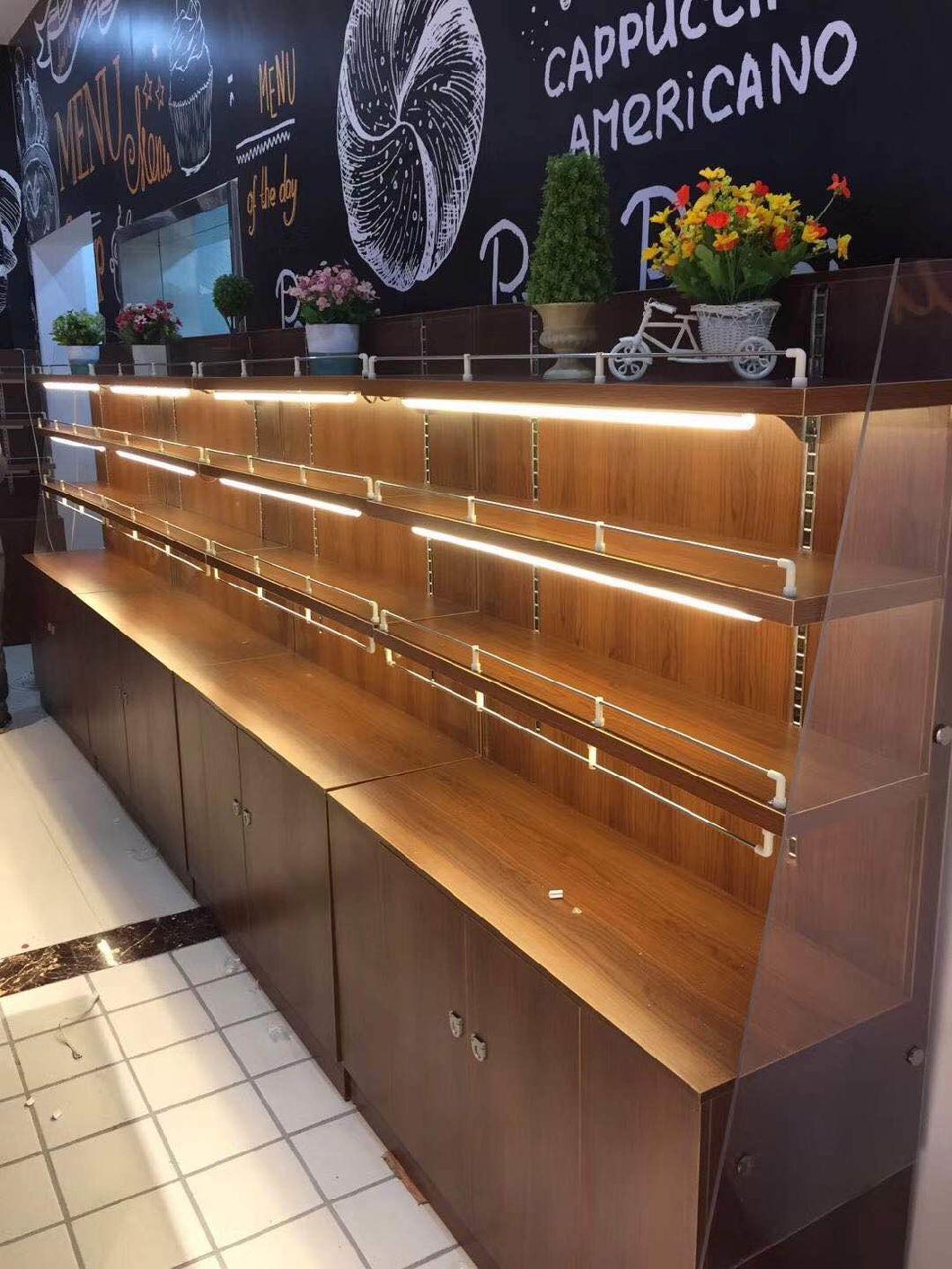 Tier Wall Mounted Cabinet Case for Bread Bakery Display Racks