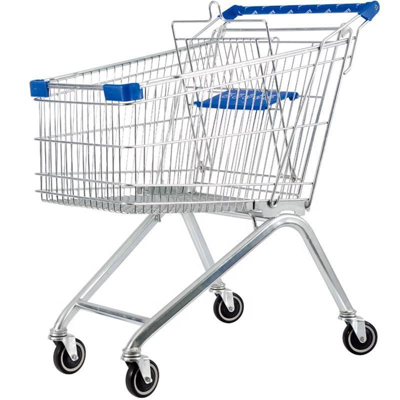 China Supply Factory Price Shopping Cart with Children Seat Supermarket Shopping Trolley