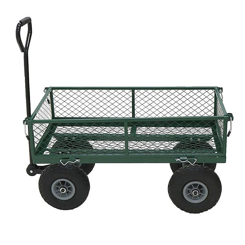 Heavy Duty Yard Cart Folding Hand Trolley Utility Garden Cart