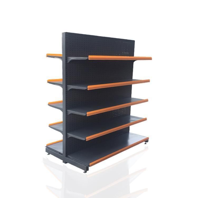 Cold-Rolled Supermarket Shelf High Grade Racking Stand Gift Store Display Gondola