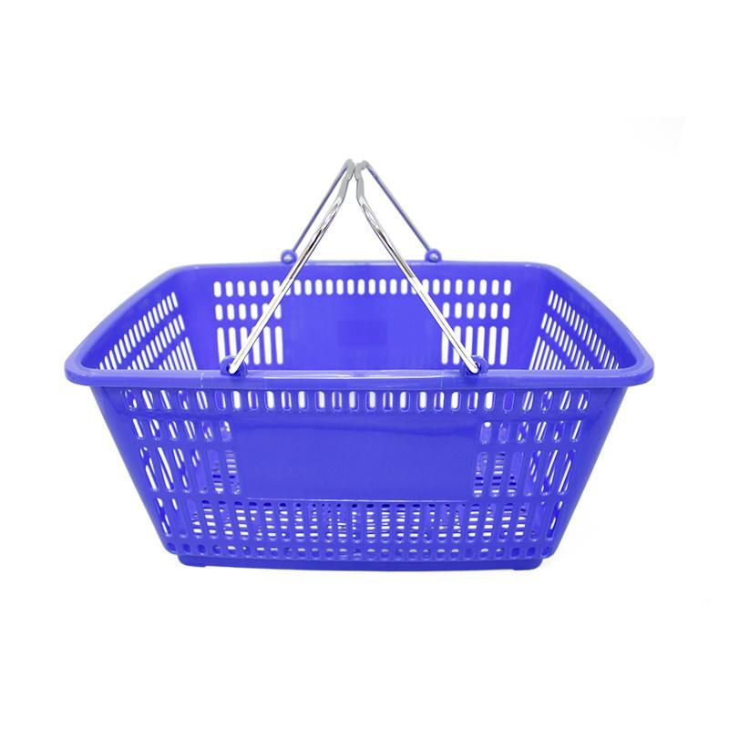 32L Plastic Hand Basket Storage Basket with Handles