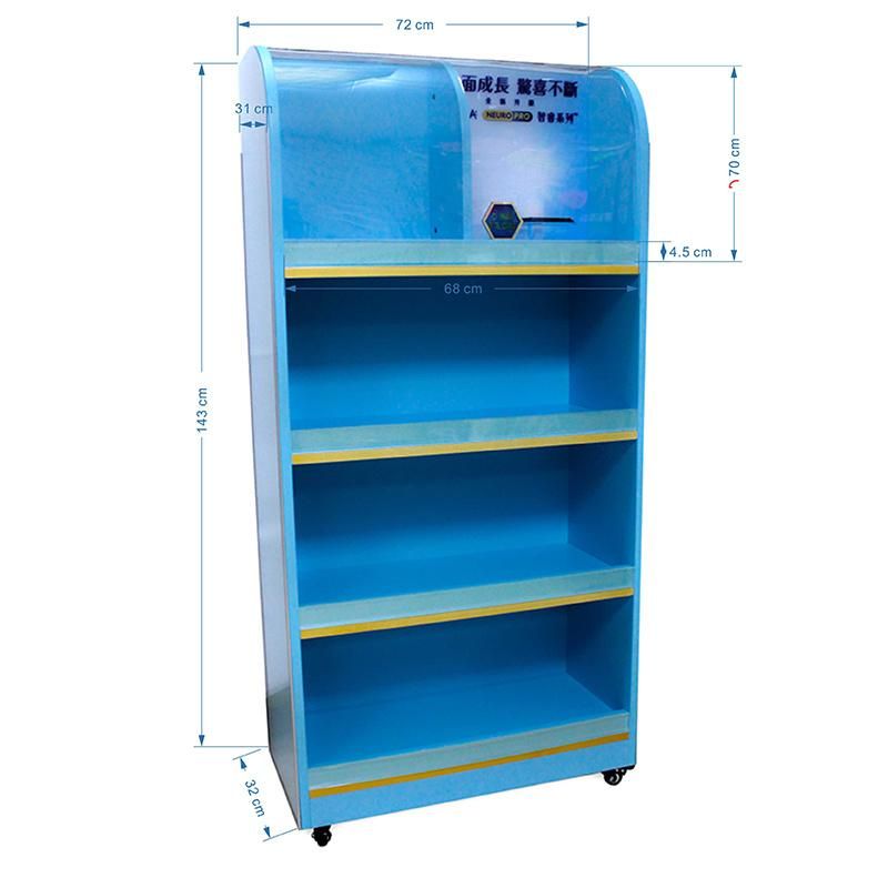 Customized Milk Powder Acrylic Display Cabinet Display Rack Stand Wood Showcase