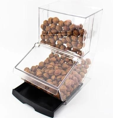 High Quality Plastic Grain Nuts Scoop Bins Candy Container Candy Bins Bulk Food Bin for Stores