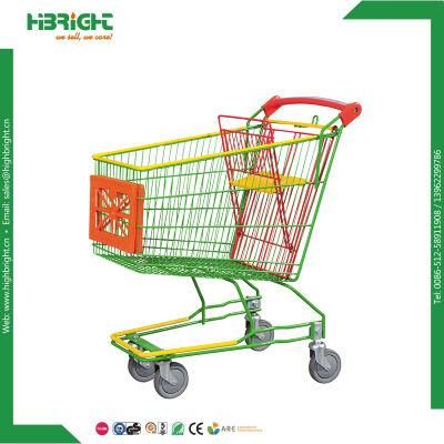Cheap Supermarket Trolley Shopping Cart with Seat