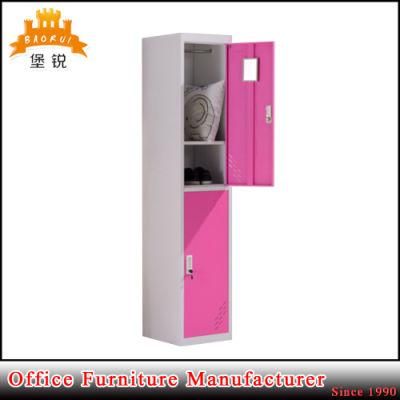 Jas-010 Office School Hotel Furniture Double Tier Standard Metal Clothes Locker