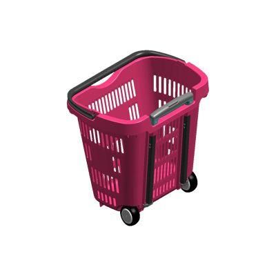 Hot Sales Two Small Rod Hand Basket for Supermarket Shopping