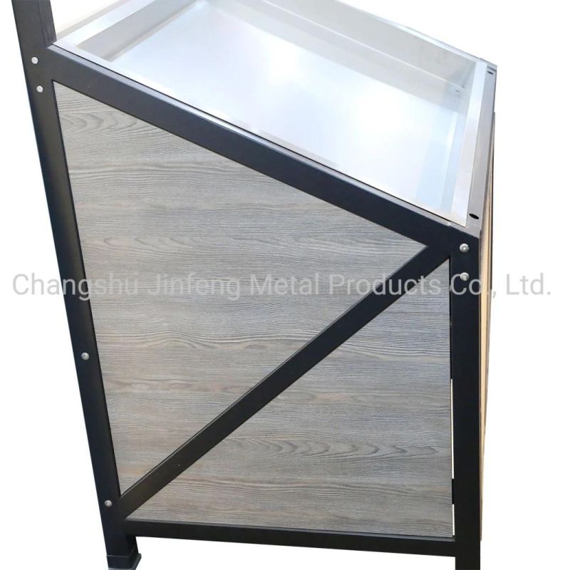 Fruits Rack Display Shelf Supermarket Vegetable Rack with Stainless Steel Basin