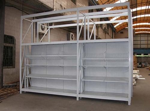 Integrated Shelving for Shops with Heavy Duty Post Frame