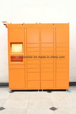 Outdoor Parcel Delivery Intelligent Locker with 21.5 Screen.