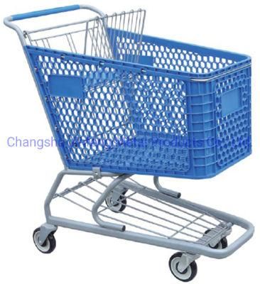 Superamrket and Shopping Mall Shopping Carts with Steel and Plastic