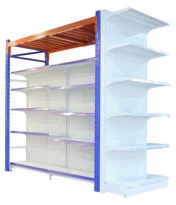 Metallic and Glass Supermarket Lotion Display Shelf