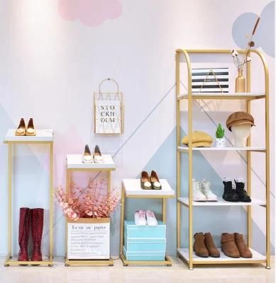 High Quality Shop Display Rack Unique Design Metal Stand for Clothing Store
