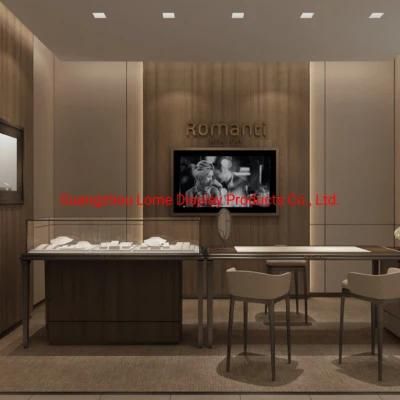 Design Customized Diamond Shop Mall Jewelry Display Cabinet Glass Showcase for Shop