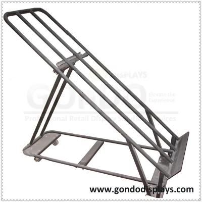 Metal Foldable Supermarket Fruit and Vegetable Display Rack for Retail Store W55.5xd137xh132cm