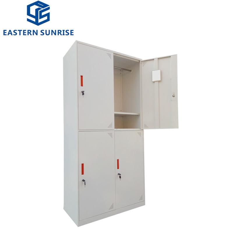 Iron Steel Cloth Wardrobe Design for Bedroom Dormitory Locker Room